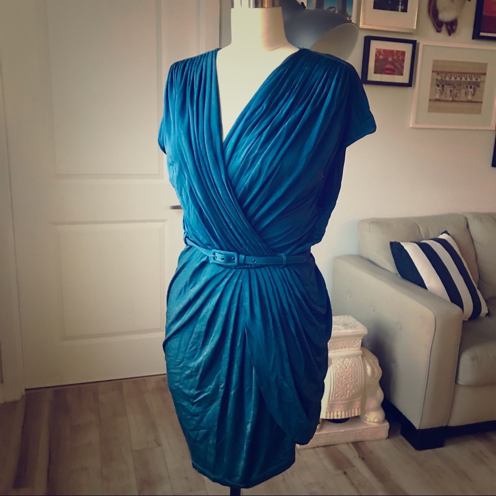 Pleated Draped Dress